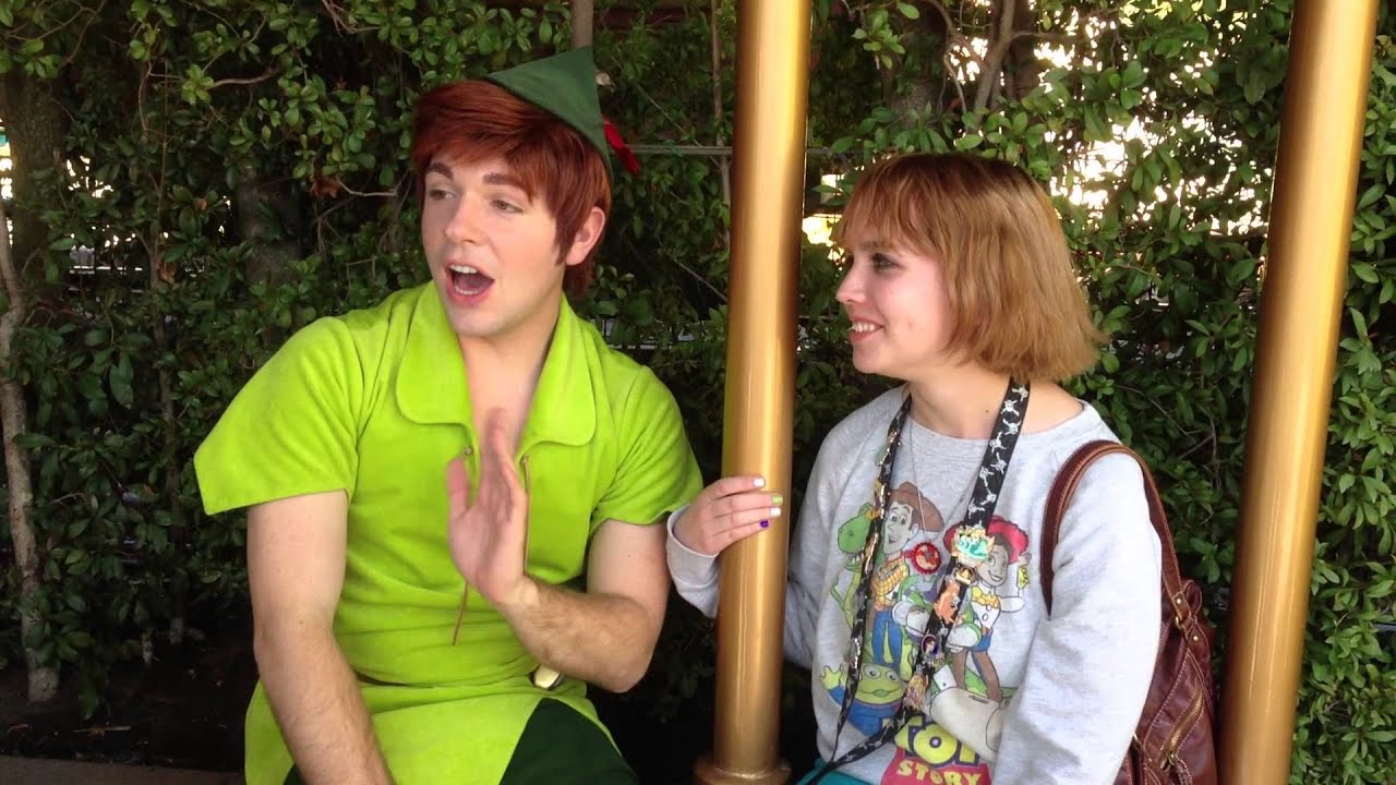 Meeting Peter Pan at Disneyland