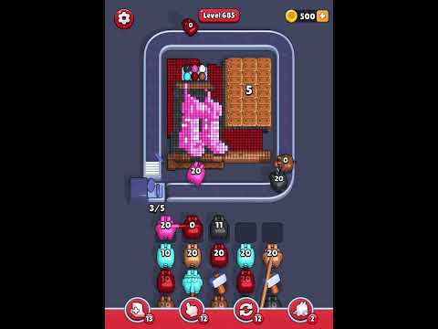 Pixel Flow Level 685 Solution Walkthrough✊