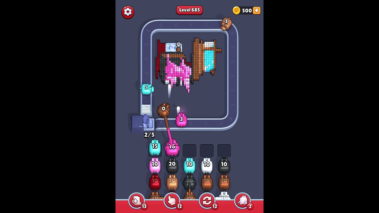 Pixel Flow level 685 solution ✊