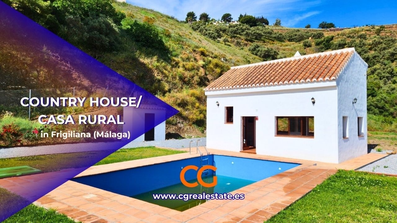 FOR SALE Private Pool Country House in Frigiliana (Málaga) / Casa de Campo con Piscina Privada