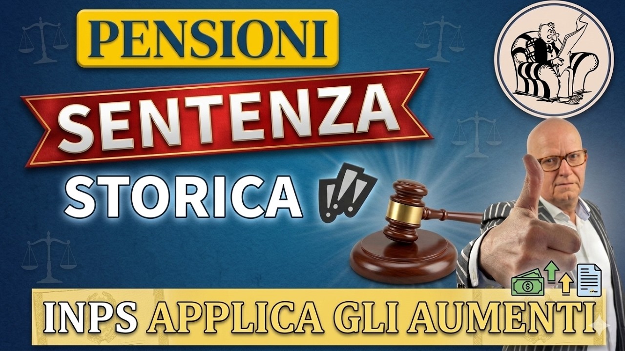 PENSIONI 👉 SENTENZA STORICA ❗ L’INPS APPLICA GLI AUMENTI: FINO A 612 € + ARRETRATI ✅