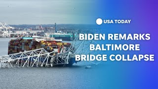 Watch: President Biden delivers remarks on collapse of Baltimore's Francis Scott Key Bridge