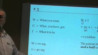 Healthcare professionals: dosage calculation - example 5 of 6