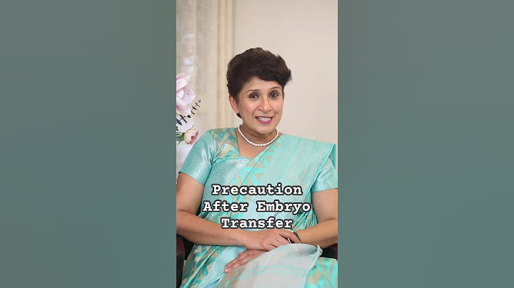 Precaution After Embryo Transfer | Dr Supriya Puranik #drsupriyapuranik #embryotransfer #mothercare