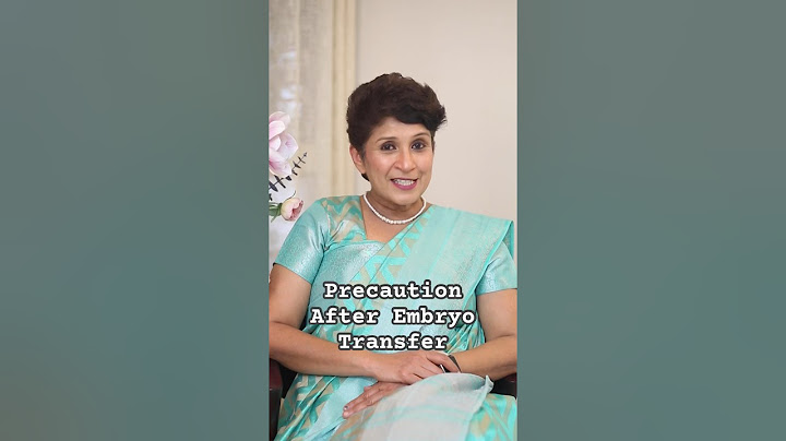 Precaution After Embryo Transfer | Dr Supriya Puranik #drsupriyapuranik #embryotransfer #mothercare