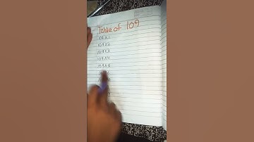 Multipcation trick table of 109 #maths  #shorts
