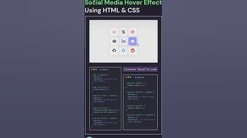 Social media Hover Effect using HTML CSS 🤯 🥶 next level icon Hover Effect menu 🤔☠️