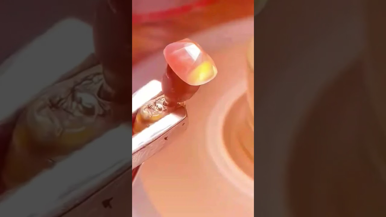 Bicolor Gemstone Cutting & Polishing 💎 | Turning Nature into Art in Sri Lanka 🇱🇰