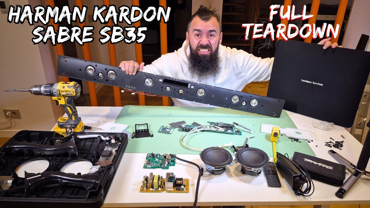 FULL Teardown Harman Kardon SABRE SB35 Soundbar - YouTube