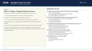 ICAS English Practice Paper C (Year 5) |Mock Test with Answers & Explanations 📚