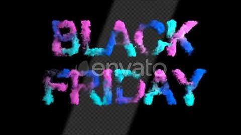Colorful Black Friday Smoke Text Ver.1 | Motion Graphics - Envato elements