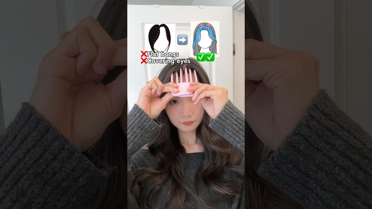 Flat bangs fix: volumizing hair-root comb! 