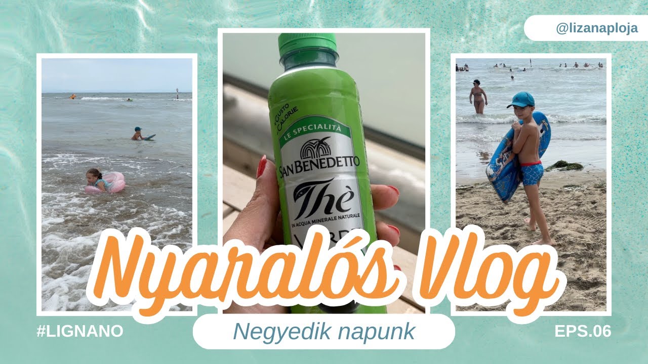 LIGNANO 🌴 | NYARALÁS 2 GYEREKKEL | 2025 | NEGYEDIK NAPUNK 🏖️| OLASZ VLOG #6