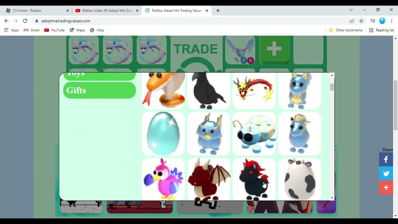 ✨Roblox Adopt Me Trading Values✨ 