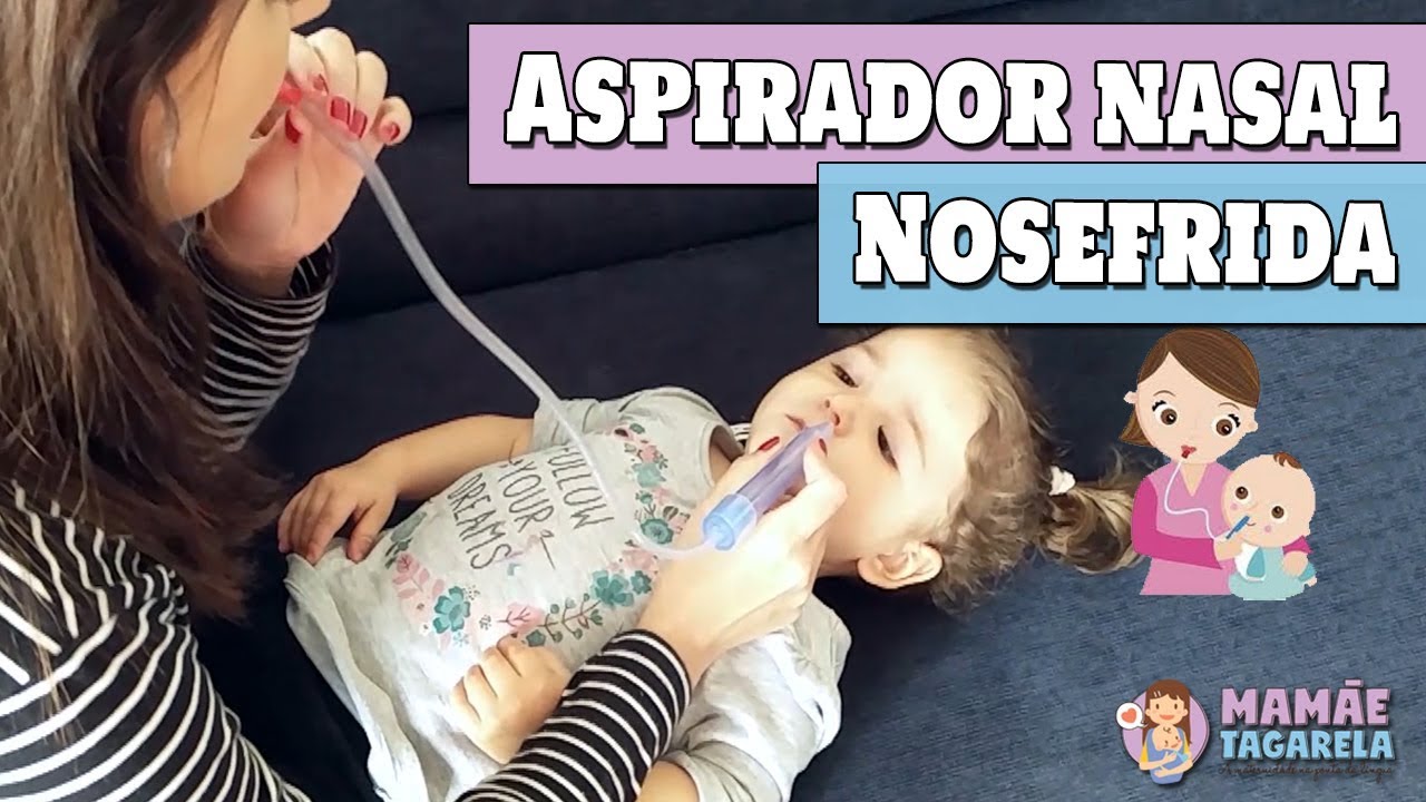 ASPIRADOR NASAL para gripes e resfriados e COMO USAR o Nosefrida - YouTube
