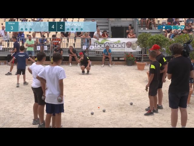Miniature de la vidéo : Replay Pétanque : Mondial Jeunes - Demi-finale triplette Bedjou / Bagnoli