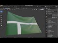 3分鐘學會飄揚旗幟 (純字幕講解) 【Blender鳥咪老師】