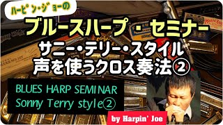 ブルースハープ レッスン/サニー・テリー・スタイル② Blues Harp Seminar~Sonny Terry style②:Whoopin The Blues,Fox Chase 概要欄に解説