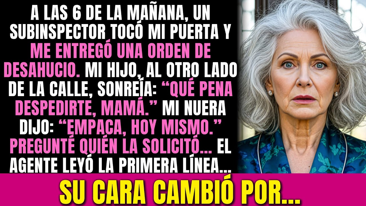 Mi hijo satisfecho cuando un subcomandante me entregó una “orden de desalojo”. Hasta que vi…