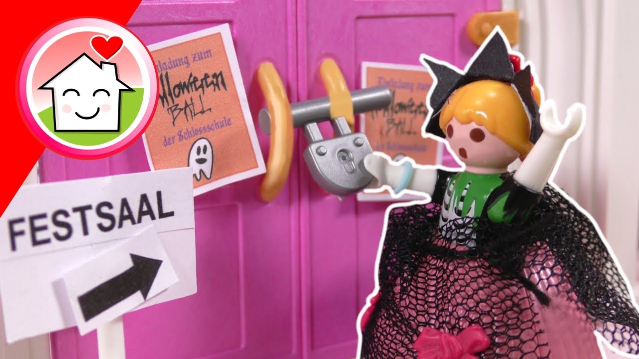 Playmobil Familie Hauser - der Halloweenball - Geschichte mit Lena und Malte