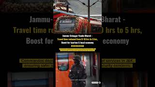 Jammu srinagar vande Bharat.Travel time reduced.tourism jammu #jammu #srinagar #india #trending#news