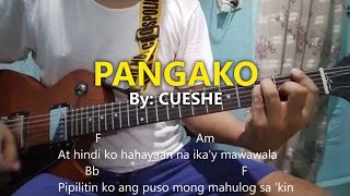 Pangako - Cueshe (Easy Chords tutorial with lyrics)
