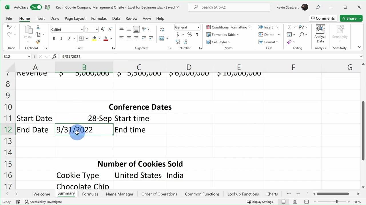 3-3. Enter data: Dates and times - YouTube