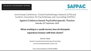 CPN/SAFPAC Conference 2020 – 8. Patricia Talens: How do therapists experience humour with clients?