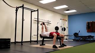 Kettlebell pullover on bench