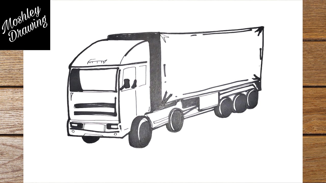How to Draw a Truck Step by Step - YouTube