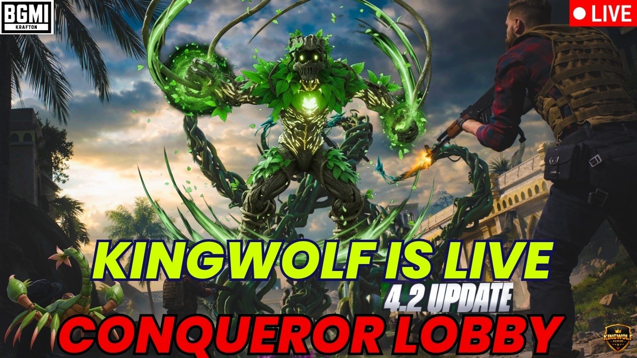 Hunting Players in Conqueror💀| BGMI 4.2 LIVE | KINGWOLF IS LIVE #bgmi #shortslive #pubg #shorts