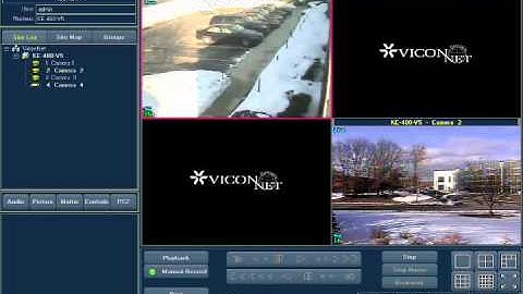 The Basics of Live Viewing When Using ViconNet Video Management Software