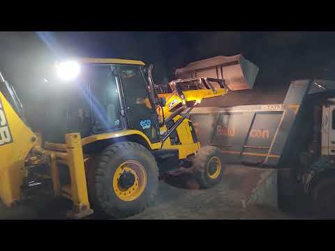 JCB 3dx 4X4 Machine Loading Tata Tipper 2518