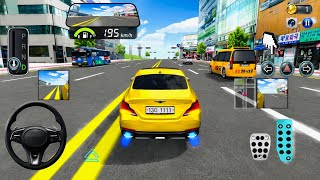 New Yellow Luxury Car Driving at 195 KM/H!😱| Crazy City Traffic & Speed Challenge | 3D Driving Class screenshot 4