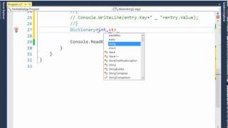 How to use Data Dictionary in C#