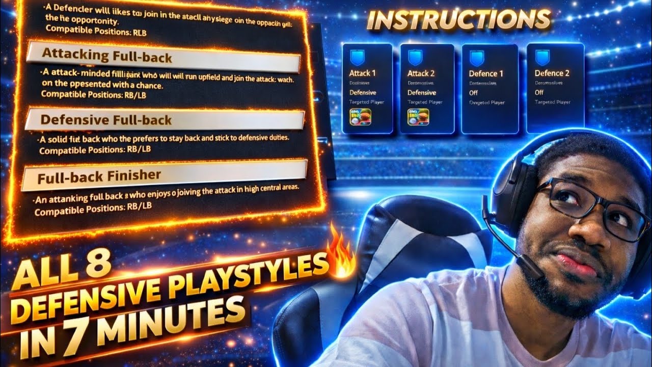 Все 8 стилей оборонительной игры объяснены | Руководство по eFootball 2026