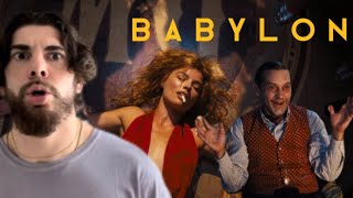 BABYLON TRAILER REACTION!!! THIS MOVIE LOOKS INSANE! Margot Robbie, Brad Pitt, Tobey Maguire