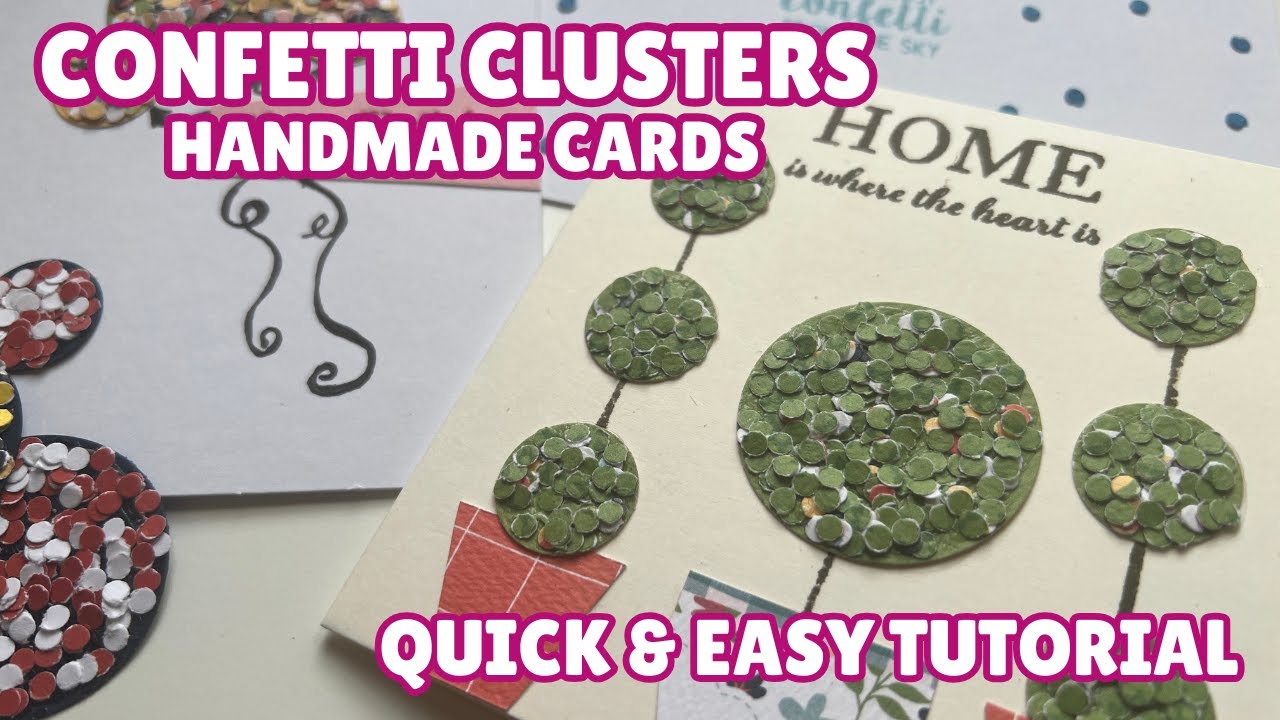 🎉 DIY Handmade Cards with Confetti Clusters | Easy Card Making Tutorial for All Occasions!