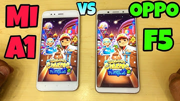 Oppo F5 Vs MI A1 Speed Test
