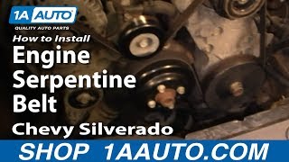 How to Replace Serpentine Belt 05-13 Chevy Silverado 1500
