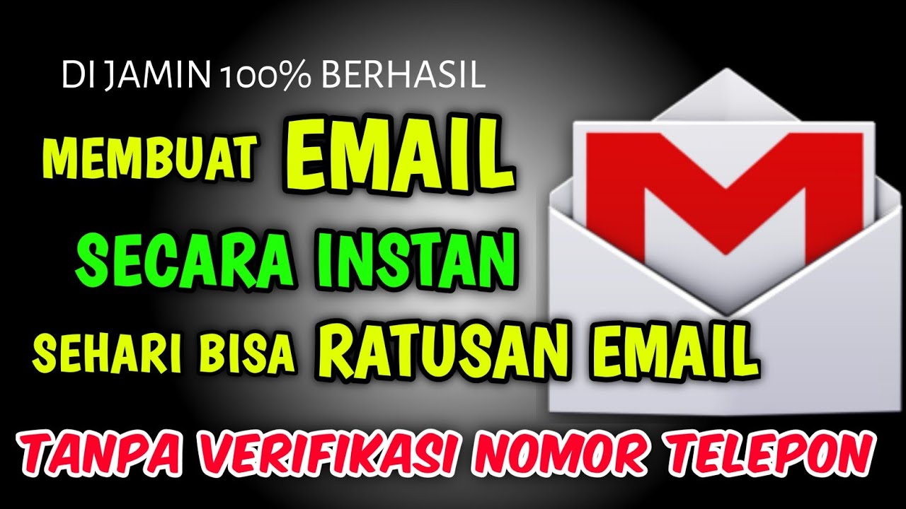 CARA TERBARU Membuat Email Tanpa Verifikasi nomor telepon 