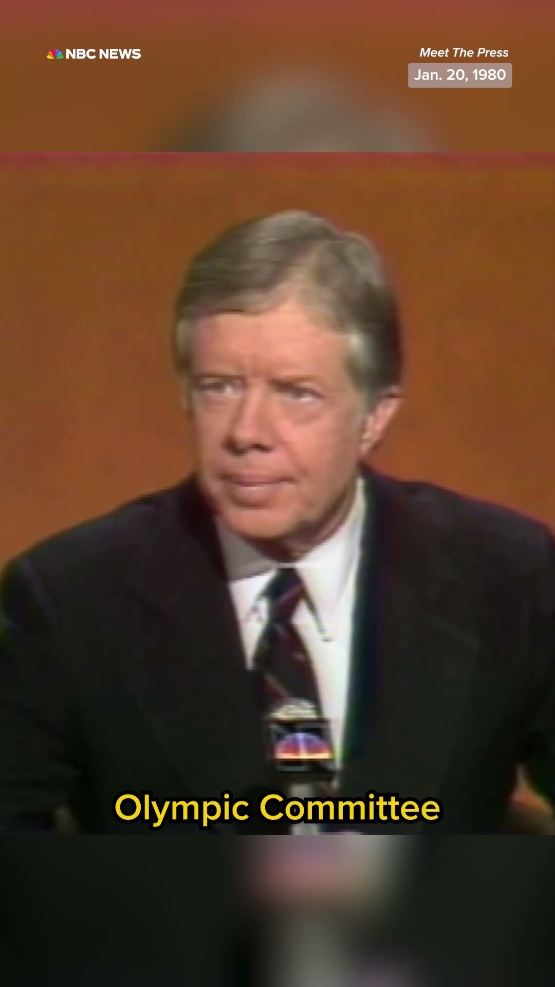 Jimmy Carter explains his decision to protest the 1980 Olympics