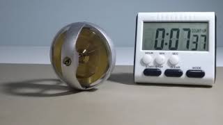 Regular Gyroscope Perpendicular on Semi-Hard Surface Spins for 12:51