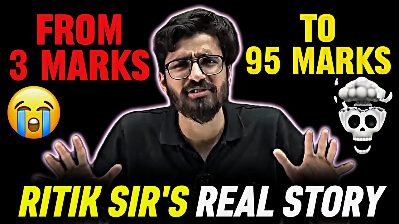 Ritik Sir's Comeback 😲 From 3 Marks To 95 Marks 😱 - YouTube