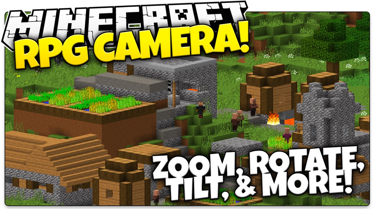 Minecraft Mods Rpg Camera Mod Zoom Tilt Rotate More Minecraft Mod Showcase Youtube