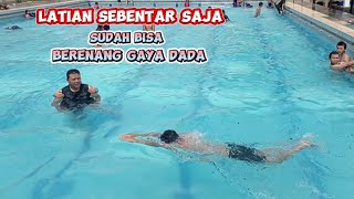 Belajar berenang gaya dada otodidak dan lansung bisa