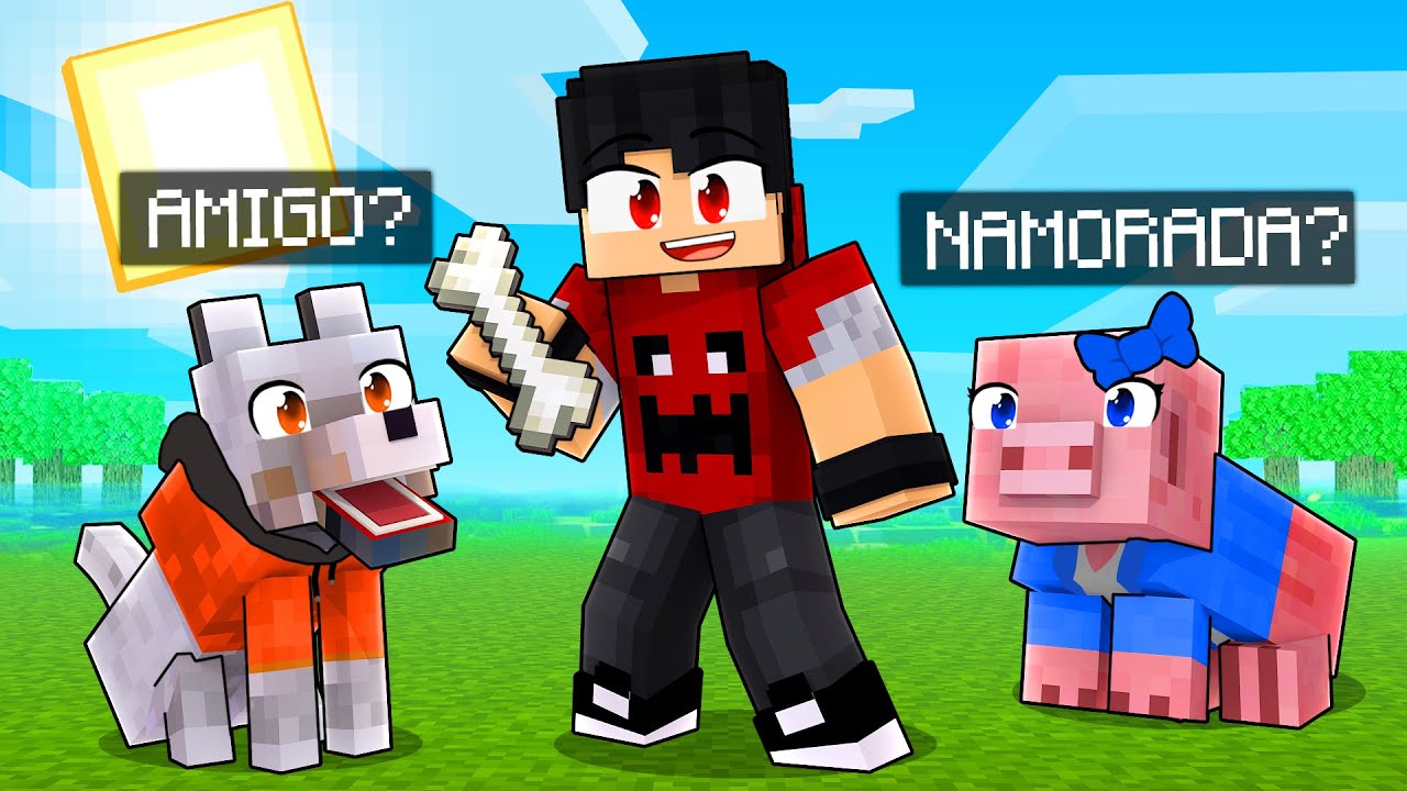 Transformando MEUS AMIGOS em ANIMAIS no Minecraft ‹‹ P3DRU ››