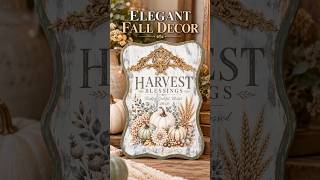 Details 🍂 Shabby chic Fall Decor  – DIY Stencil & Transfer Craft Tutorial Guide