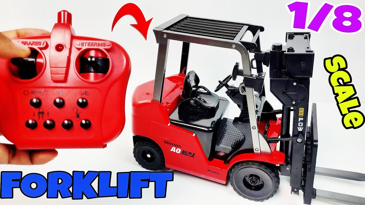 1/8 SCALE UNBOXING RC FORKLIFT 11-Channel With remote control 2.4
