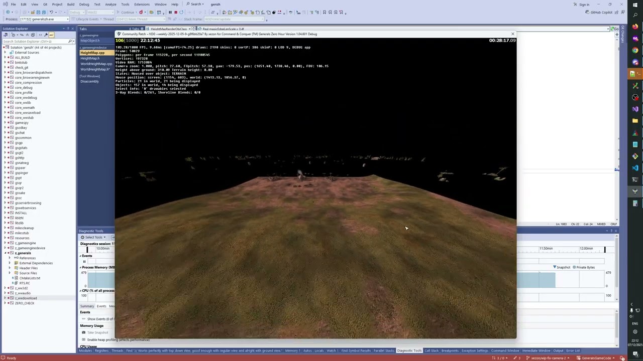 Let's fix Generals Zero Hour 1104 - Investigate Height Map oversize